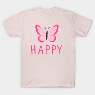 HAPPY butterfly T-Shirt